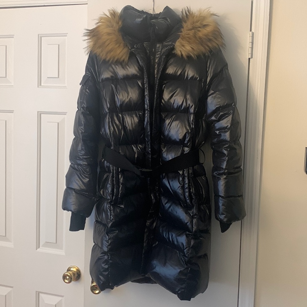 Black down coat